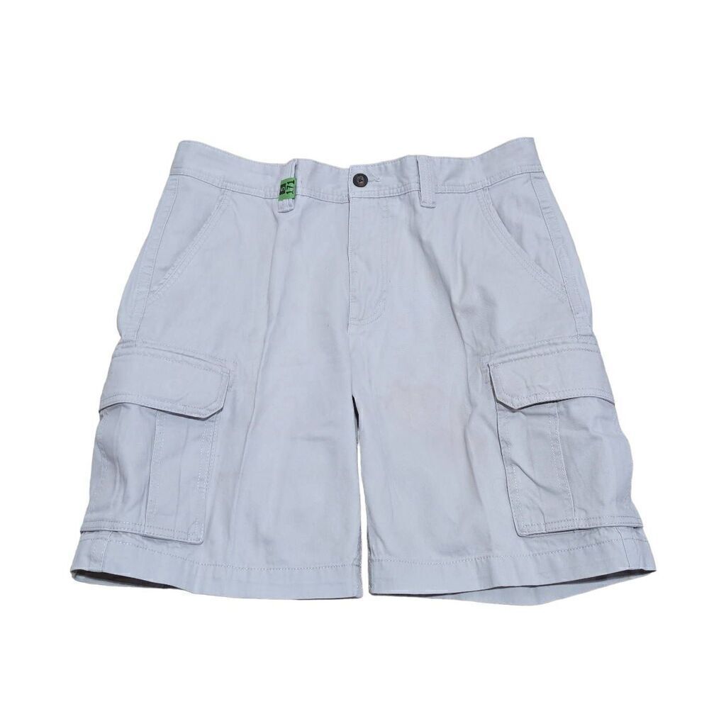 Amazon Essentials Men's 34 Tan Mid-Rise Light Khaki Cargo Shorts